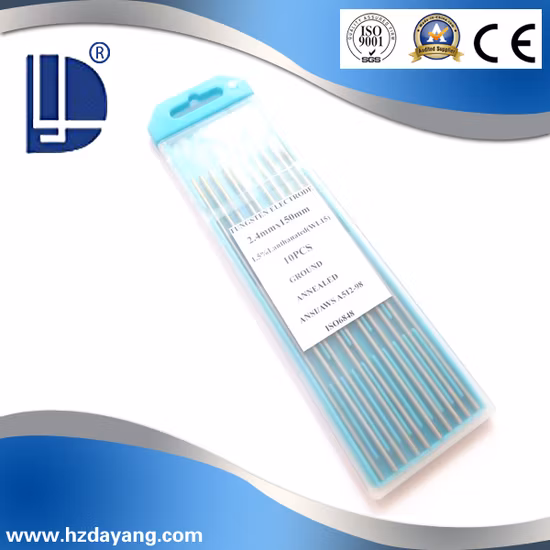 Electrodo de tungsteno lantanado aprobado por ISO/Ce (WL15)